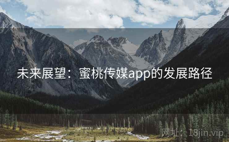 未来展望：蜜桃传媒app的发展路径  第2张