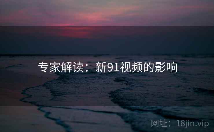 专家解读：新91视频的影响  第2张