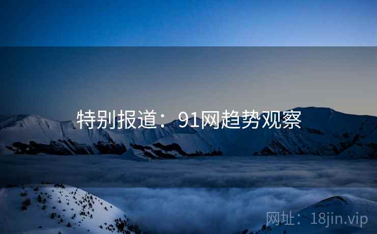 特别报道：91网趋势观察