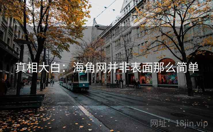 真相大白：海角网并非表面那么简单