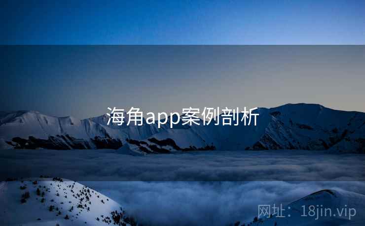 海角app案例剖析