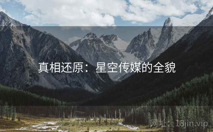 真相还原：星空传媒的全貌