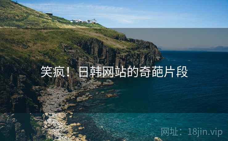 笑疯！日韩网站的奇葩片段